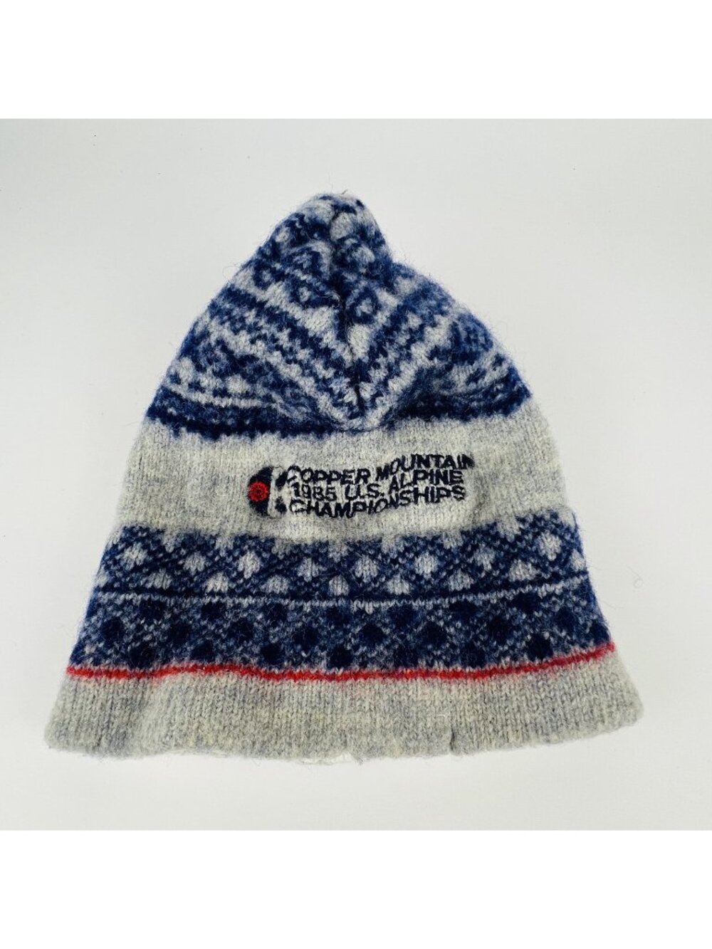 1985 US Alpine Championship Ski Hat Beanie Wool Copper Mountain - Picture 1 of 5